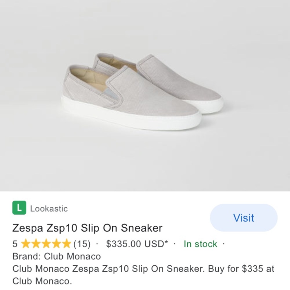 Zespa x Club Monaco ZSP10 Slip On Sneaker